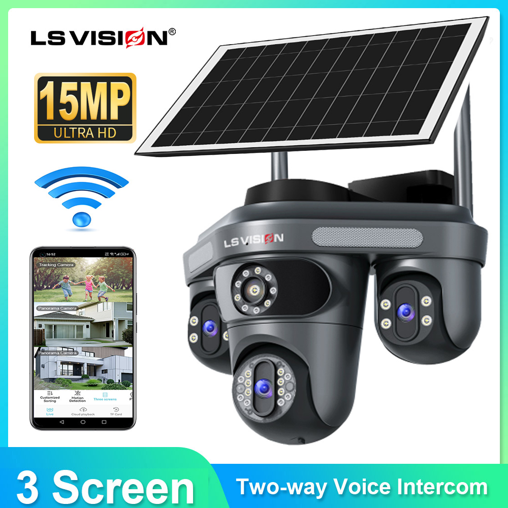 Alarm Siren Outdoor - LS VISION 다중 렌즈 3화면 와이파이