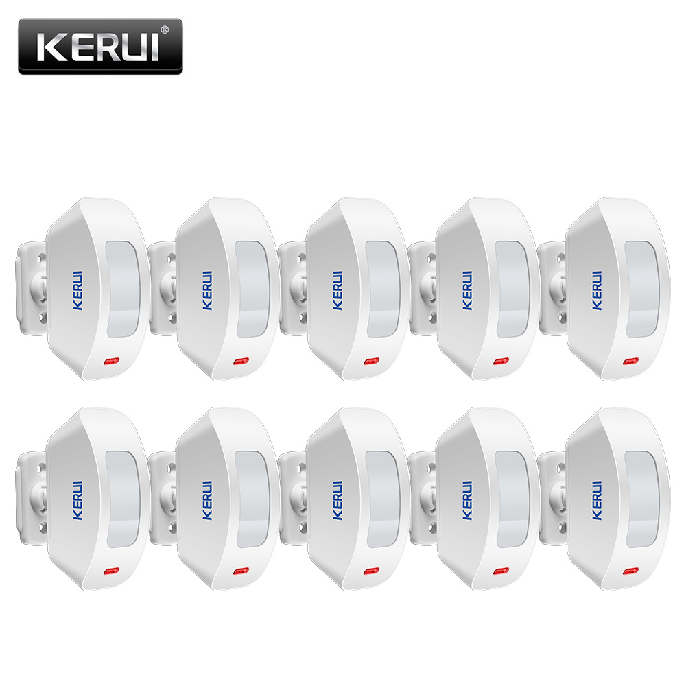 Sim Gsm Alarm - KERUI 무선 커튼 적외선 감지기 창