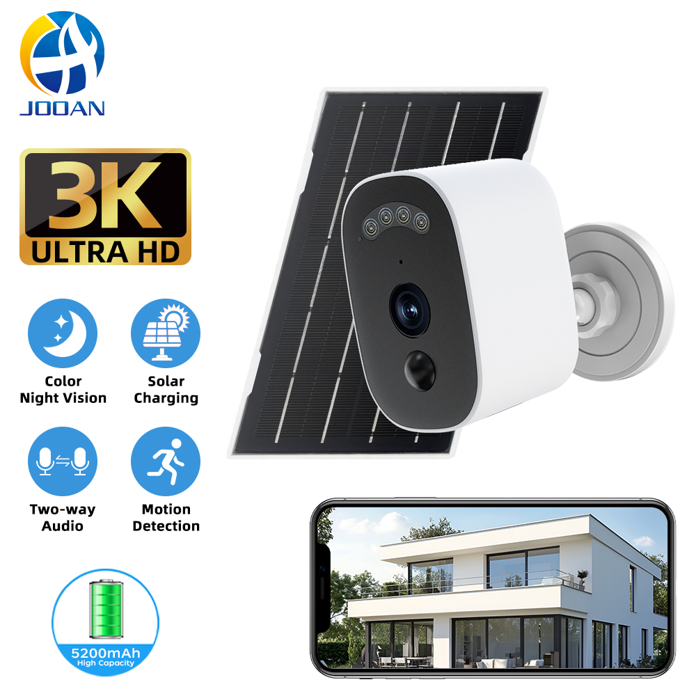 Home Security Services - Jooan 3K HD 태양광 보안 카메라