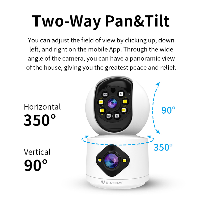 Home Security Ai - Vstarcam O-Kam 6MP 듀얼 렌즈 AI