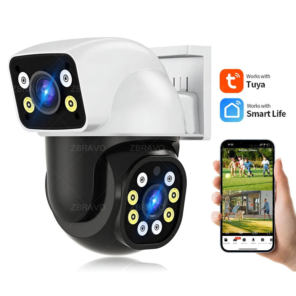 Home Security Services - Smartlife 8MP WiFi Tuya 야외 카메라