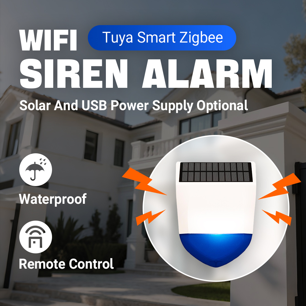 Alarm Siren Outdoor - Tuya 스마트 지그비/와이파이 사이렌 알람 방수