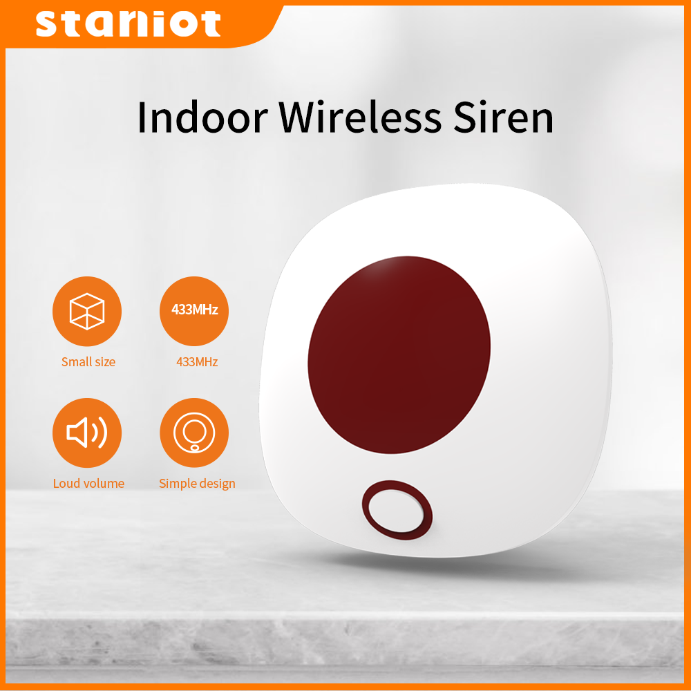 Sim Gsm Alarm - Staniot 실내 무선 사이렌 433Mhz 도난