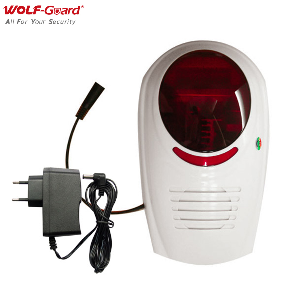 Sim Gsm Alarm - 늑대 가드 433MHz 무선 사운드 깜박이