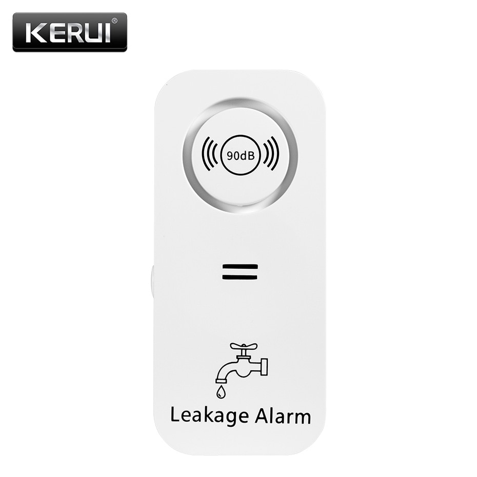Home Security Outdoor - KERUI 무선 물 센서, 90dB 경보,
