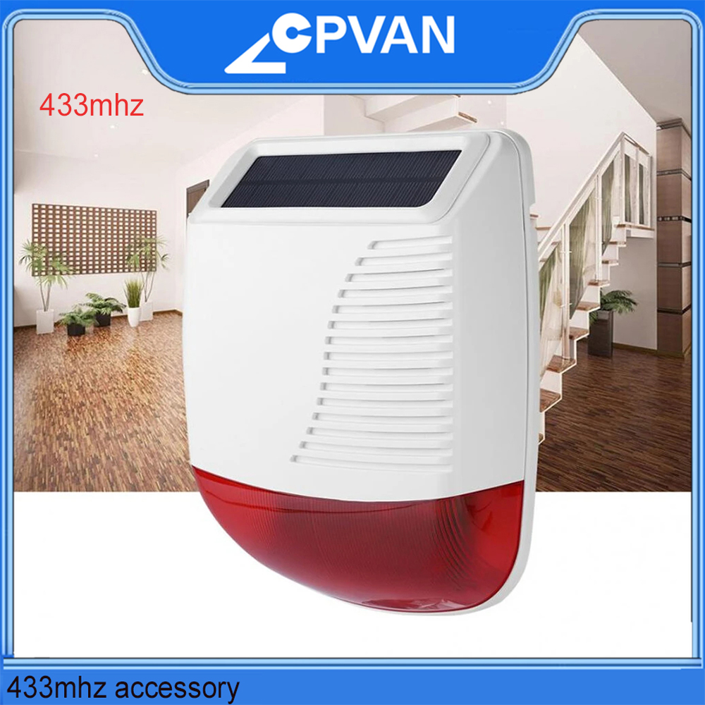 Alarm Siren Outdoor - CPVAN 야외 무선 사이렌 110dB 사운드