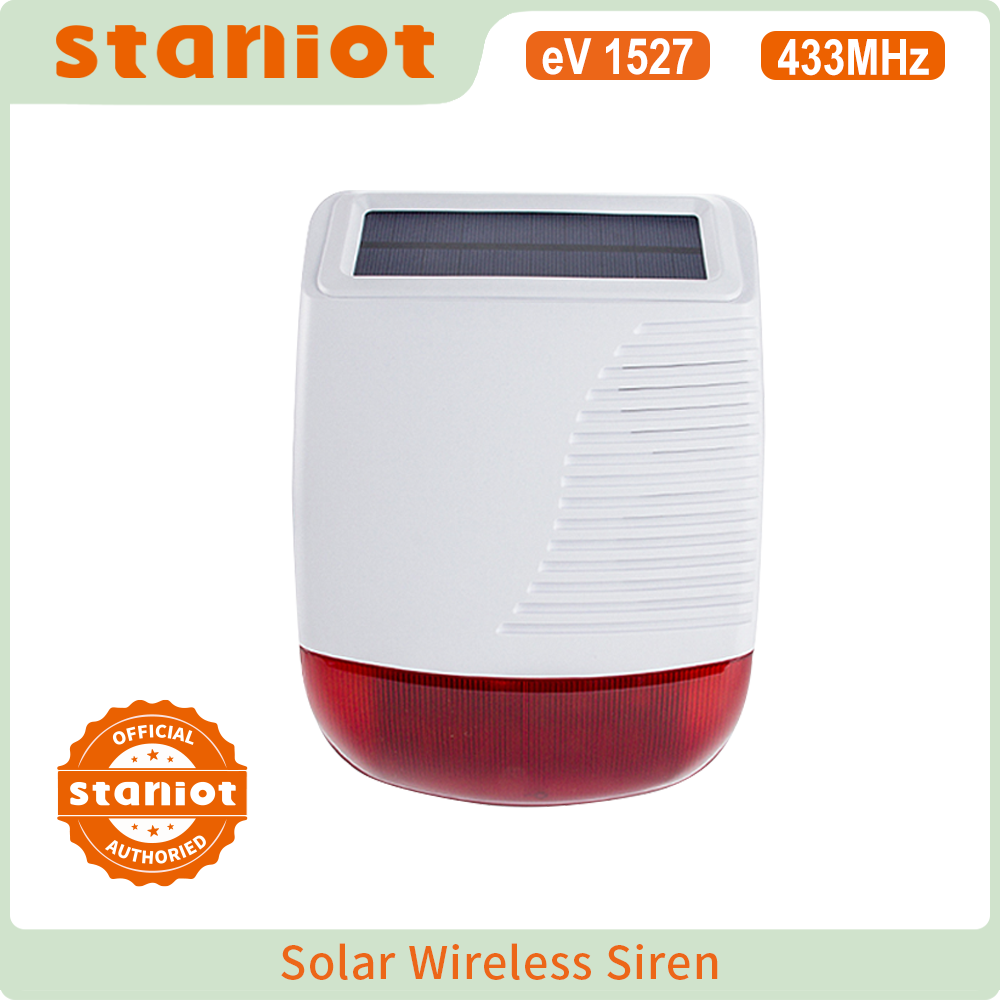 Staniot 무선 야외 태양 스트로브 사이렌 433M - Alarm Siren Outdoor 리뷰 및 가격