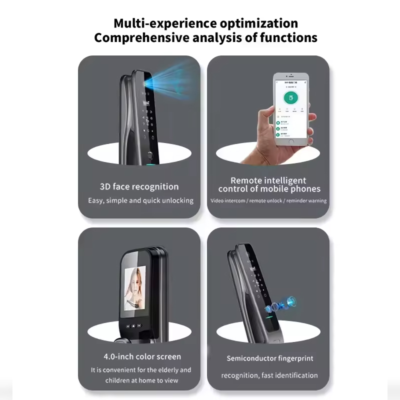 HX5 스마트 도어락 3D 얼굴인식 WiFi 디지털 전 - Home Security Locks For Doors 리뷰 및 가격