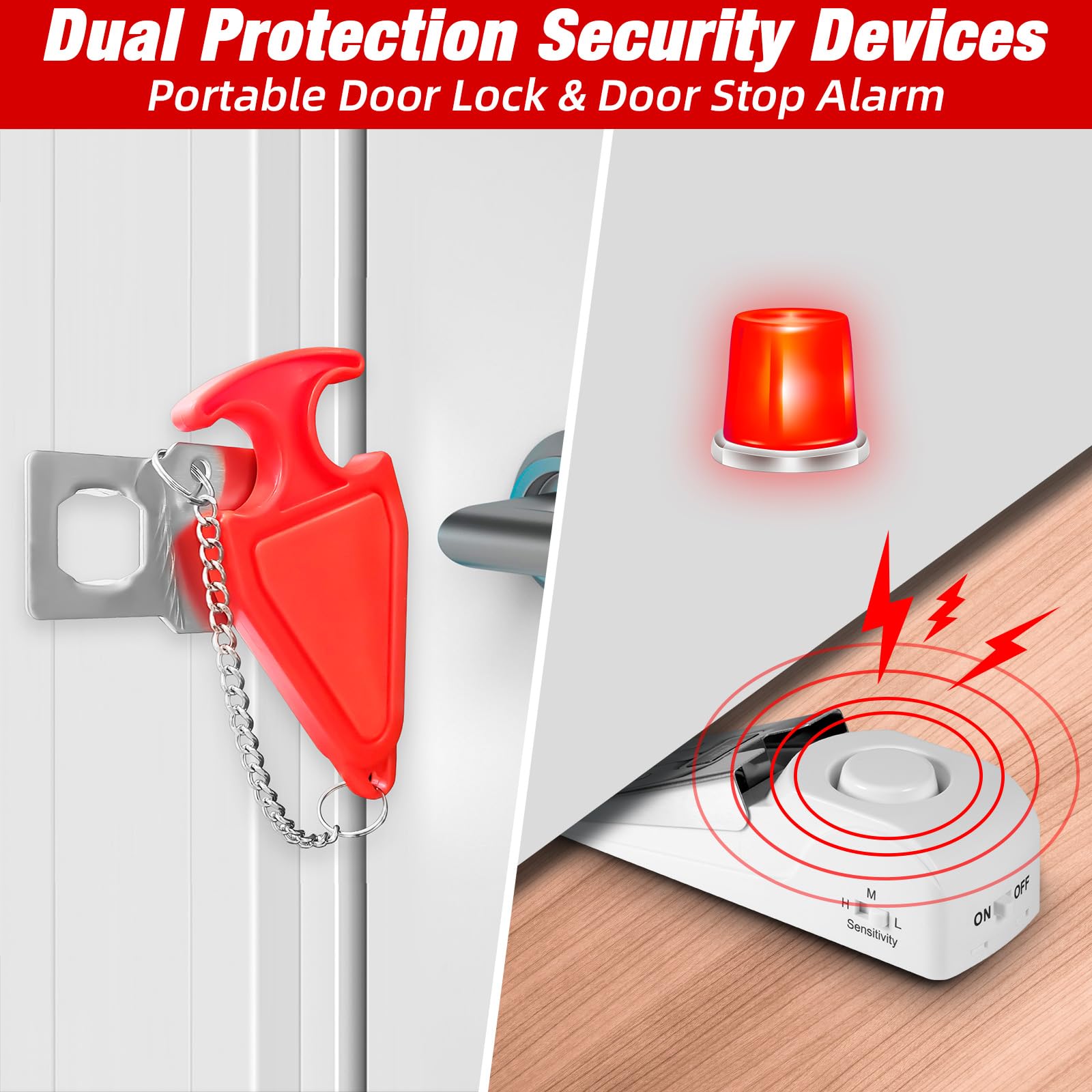 휴대용 도어 스톱 알람 여행용 호텔 도어 잠금 장치 설 - Home Security Locks For Doors 리뷰 및 가격