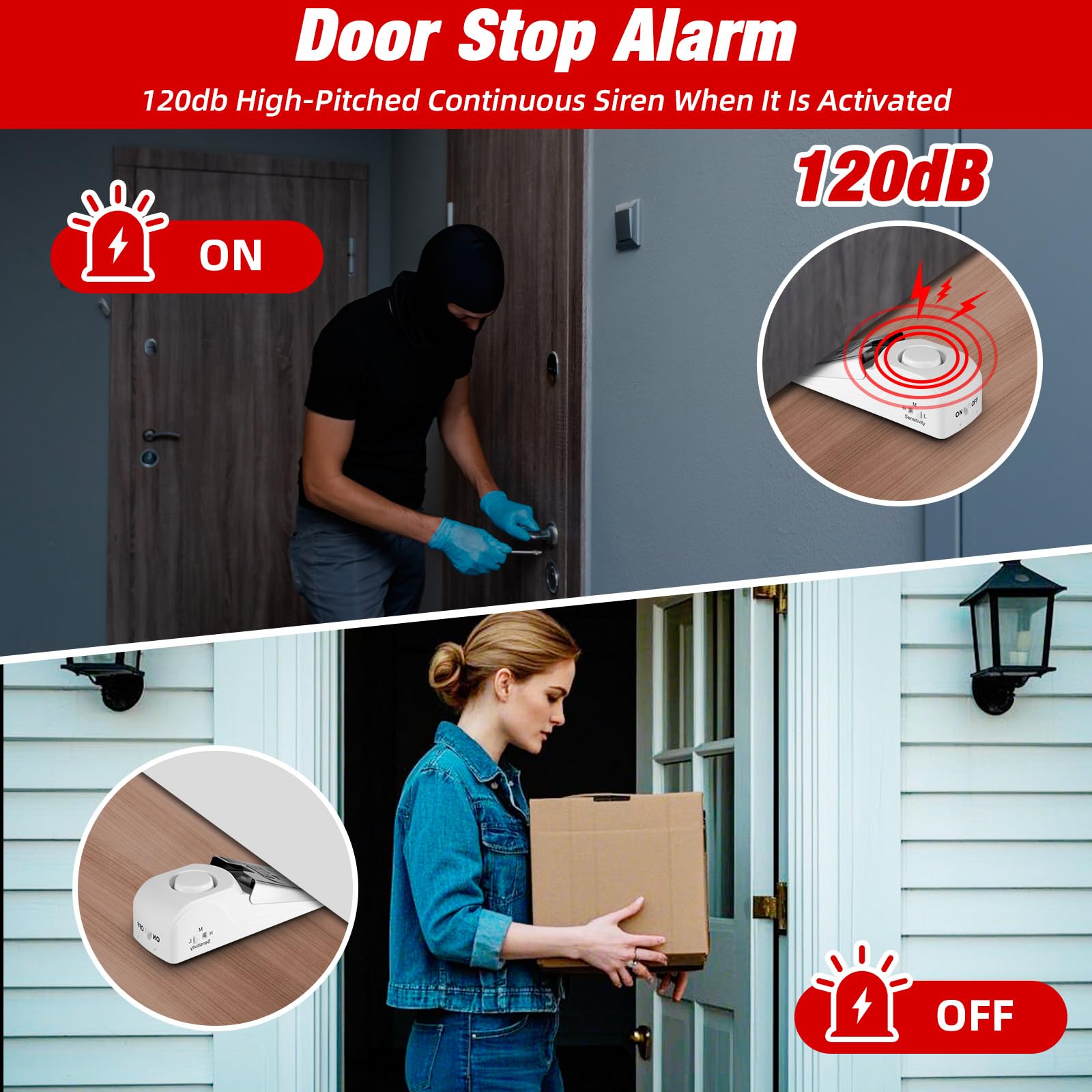 휴대용 도어 스톱 알람 여행용 호텔 도어 잠금 장치 설 - Home Security Locks For Doors 리뷰 및 가격
