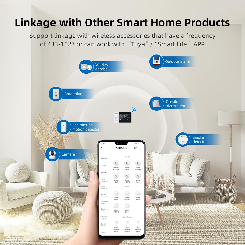 2.4G WIFI 스마트 GSM 알람 시스템, TUYA - Sim Gsm Alarm 리뷰 및 가격
