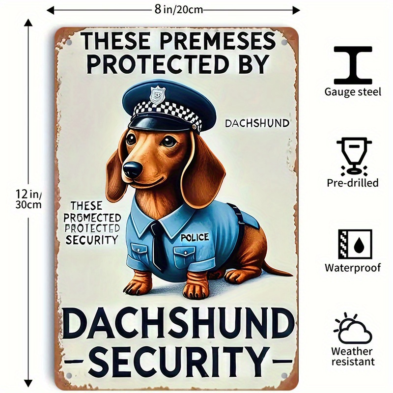 2D 플랫, [2D 플랫] 1피스 재미있는 닥스훈트 보 - Home Security Outdoor 리뷰 및 가격