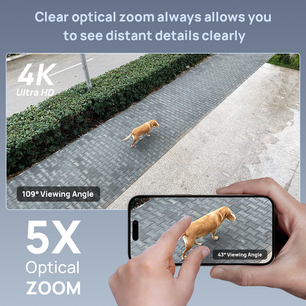 Vikylin 8MP 돔 PTZ 5X 줌 IR 야간 투 - Home Security Online 리뷰 및 가격