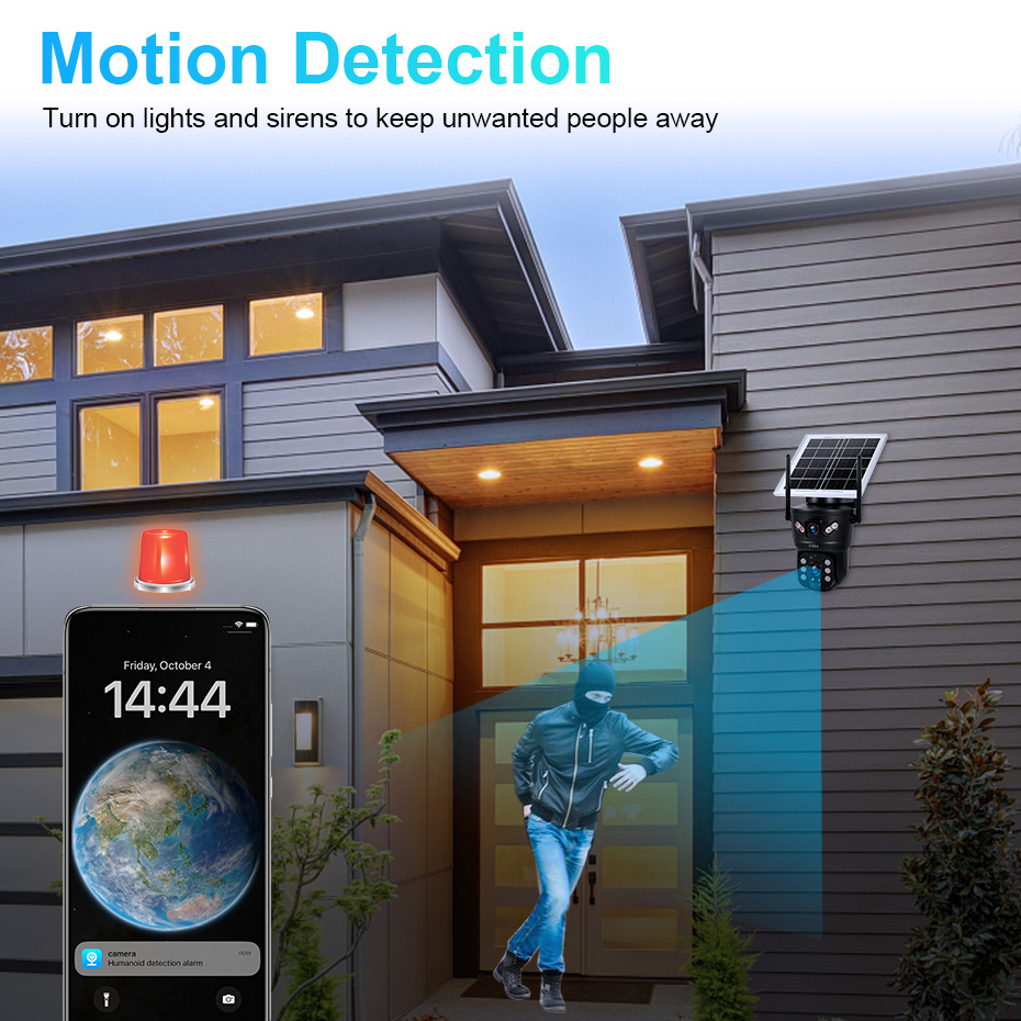 KERUI 6MP 4G SIM WiFi 태양광 카메라  - Home Security Services 리뷰 및 가격