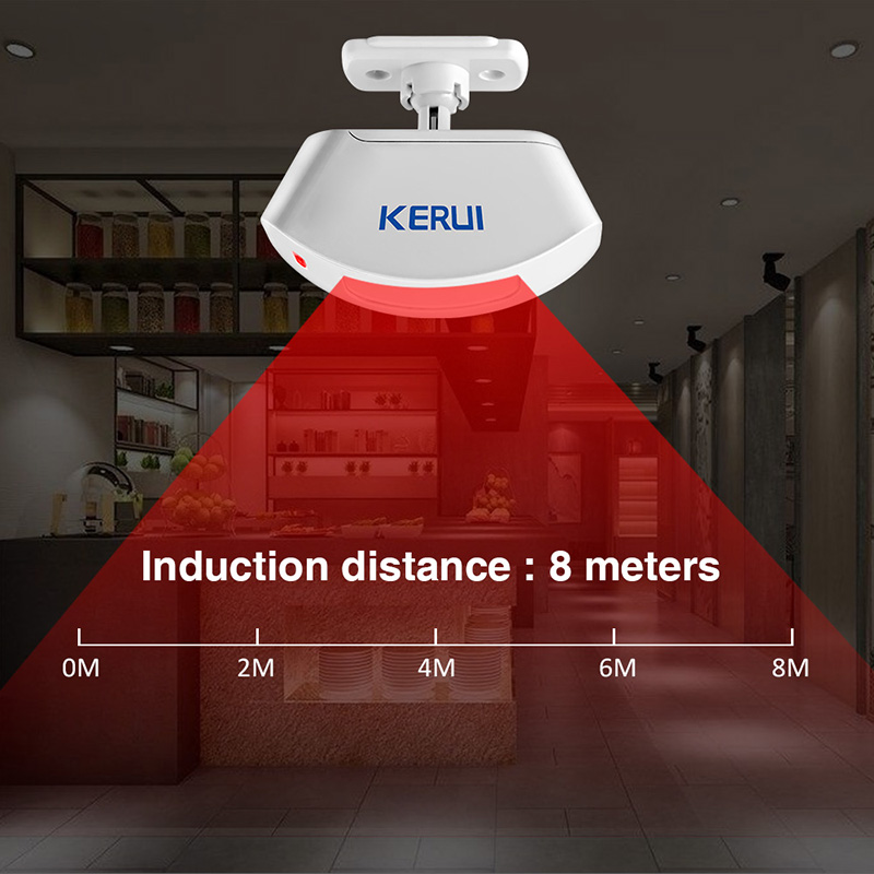 KERUI 무선 커튼 적외선 감지기 창 PIR 모션 센 - Sim Gsm Alarm 리뷰 및 가격