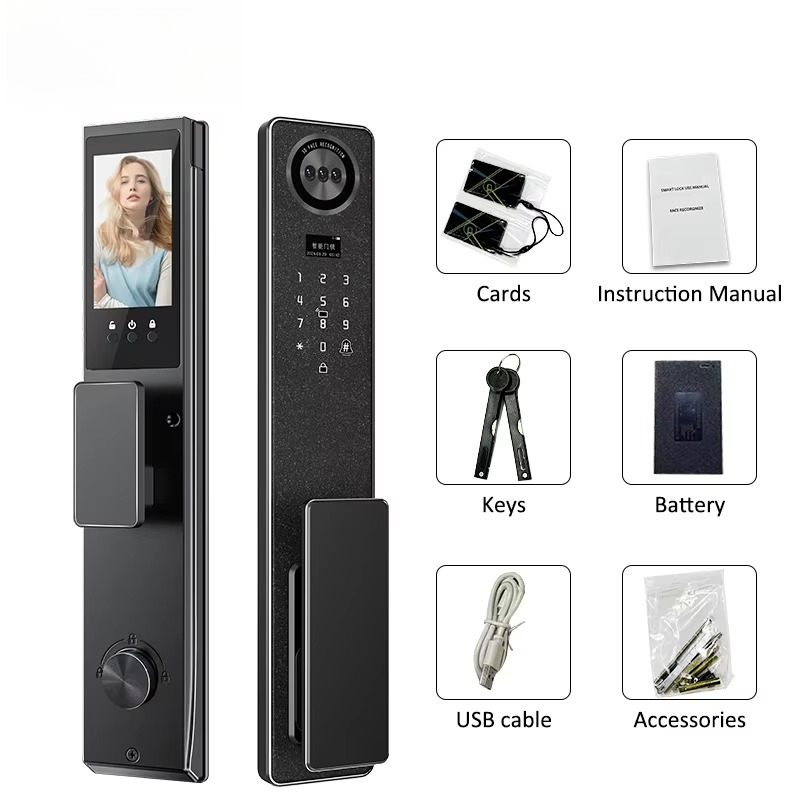 Tuya WiFi 스마트 도어 잠금 장치, 가정용 생체 - Home Security Locks For Doors 리뷰 및 가격