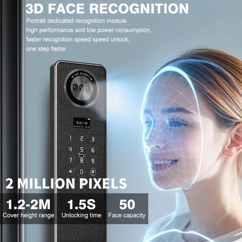 Tuya WiFi 스마트 도어 잠금 장치, 가정용 생체 - Home Security Locks For Doors 리뷰 및 가격