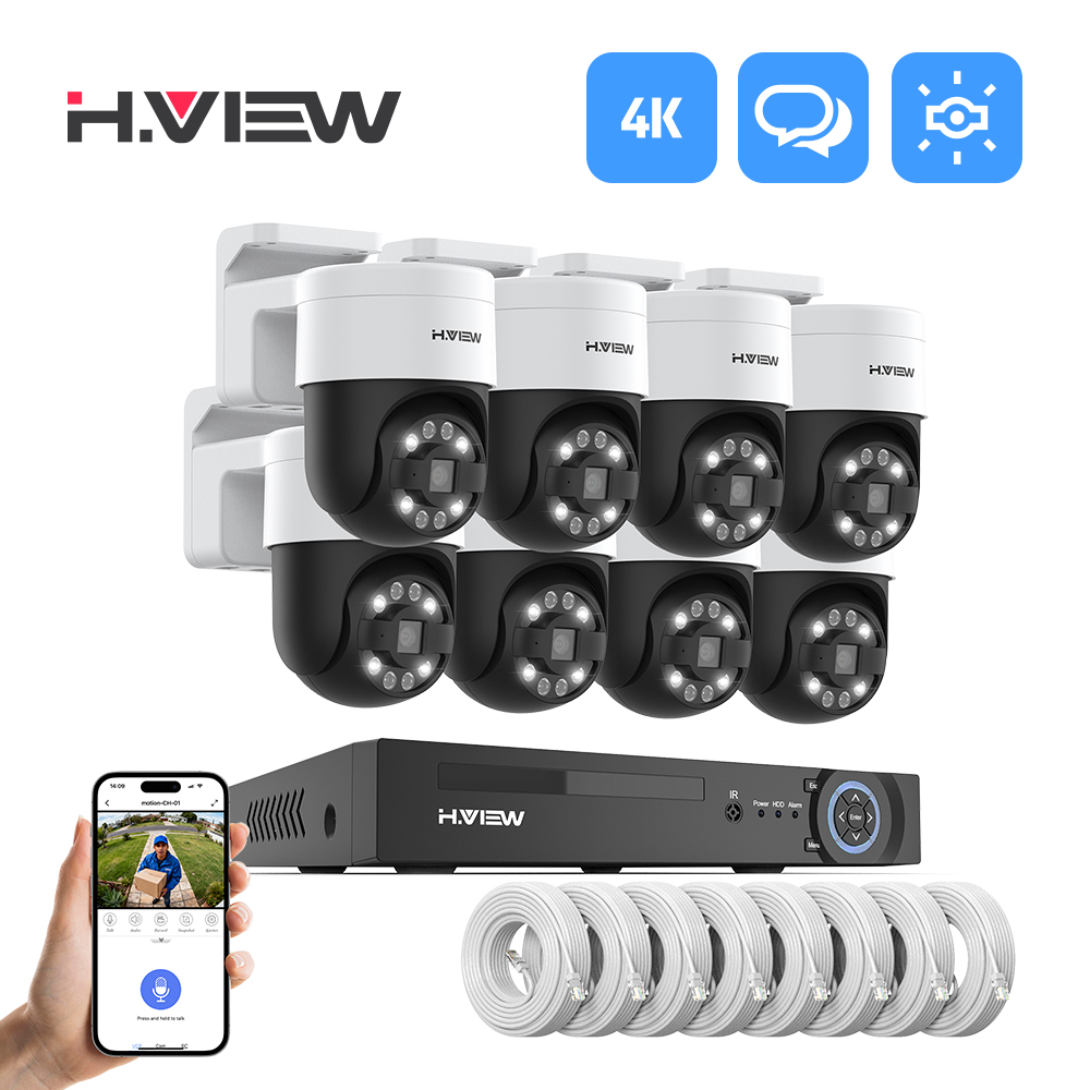 H.view 8Ch 4K 5MP 8MP Cctv 보안  - Home Security Diy 리뷰 및 가격