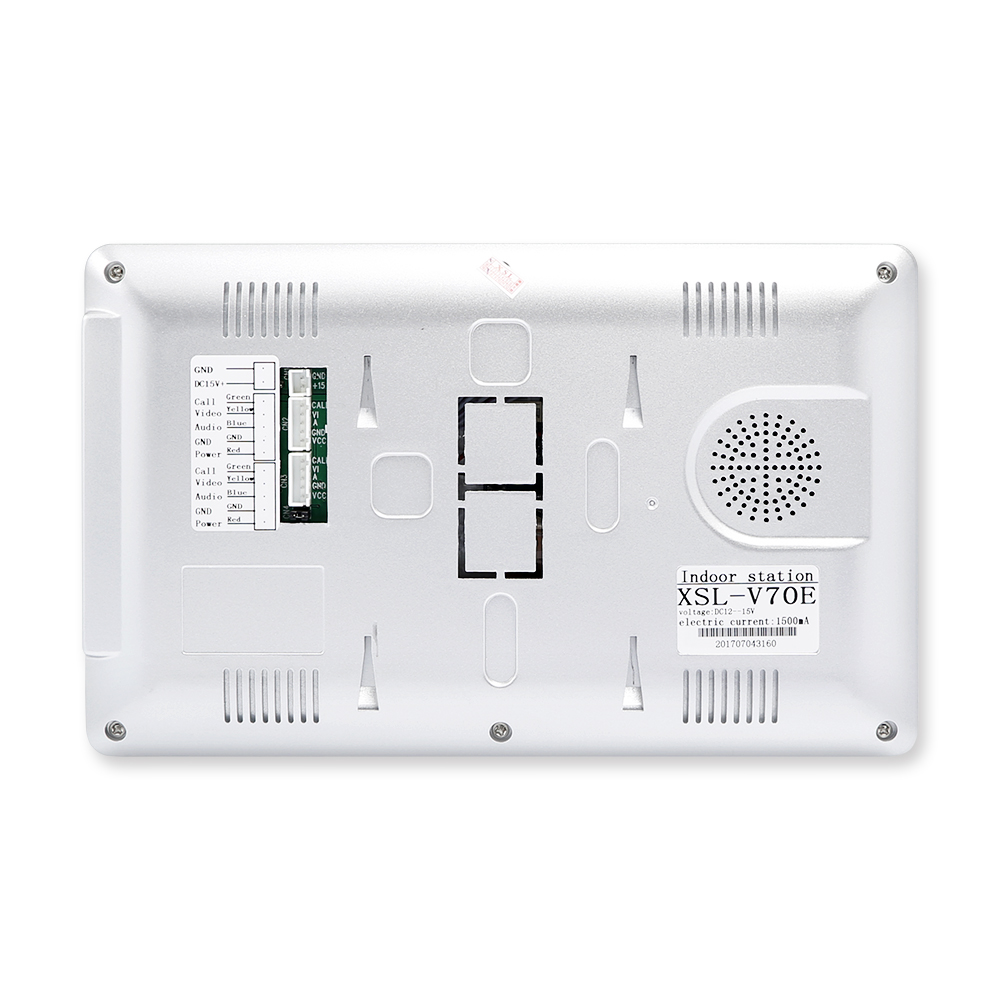 4선식 2가족용 비디오 도어폰 인터콤 시스템 7인치 모 - Home Security Locks For Doors 리뷰 및 가격
