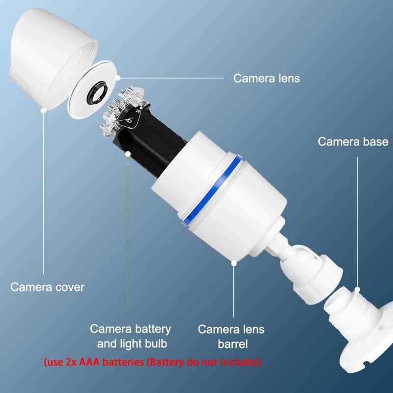 창의적인 무선 모형 총알 CCTV 카메라 빨간색 점멸  - Fake Camera Dummy 리뷰 및 가격