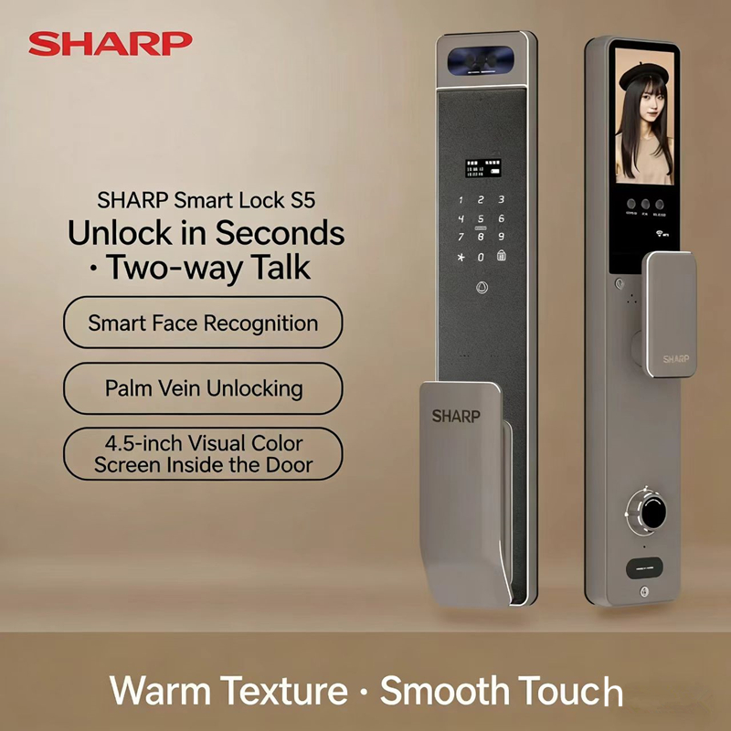 샤프 S5-FV 완전 자동 스마트 잠금장치 얼굴 인식, - Home Security Locks For Doors 리뷰 및 가격