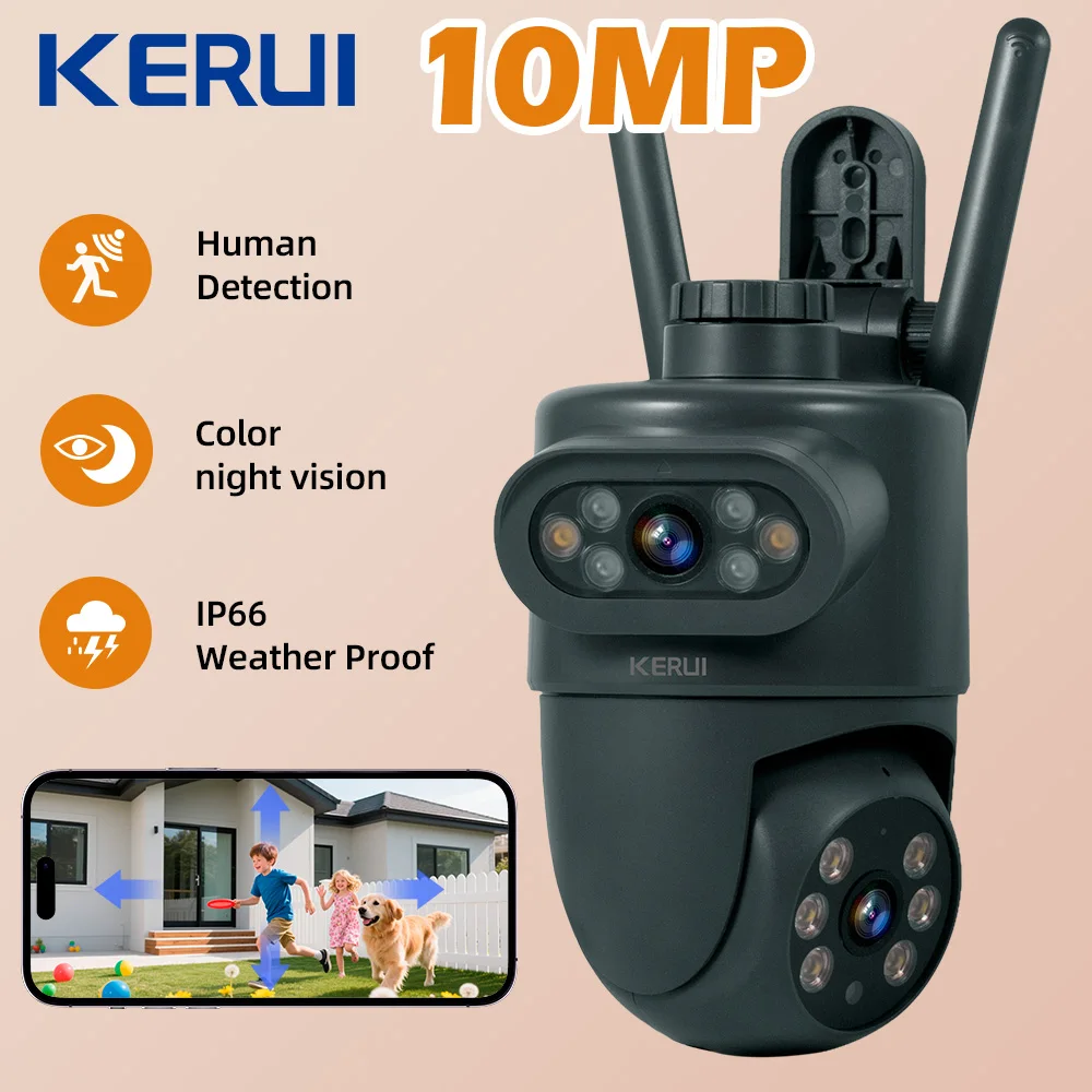 KERUI 야외 10MP 5K HD 듀얼 렌즈 WiFi - Home Security Beams 리뷰 및 가격