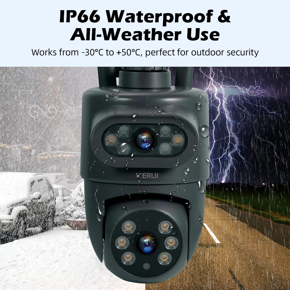 KERUI 야외 10MP 5K HD 듀얼 렌즈 WiFi - Home Security Beams 리뷰 및 가격