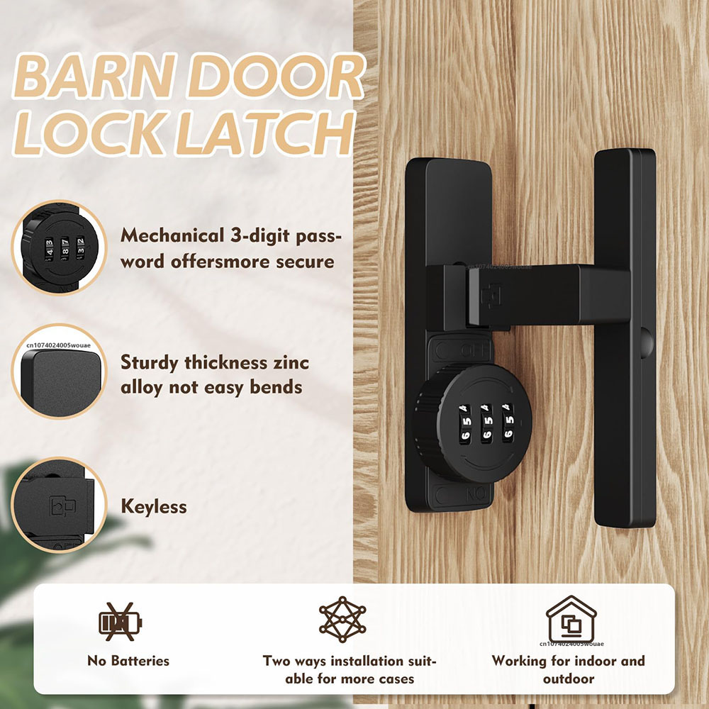보안 헛간 문 잠금 장치 3자리 조합 잠금 장치 가정용 - Home Security Locks For Doors 리뷰 및 가격