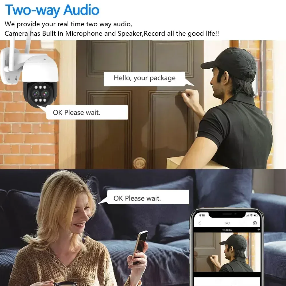 야외 AI 인간 감지 자동 추적 무선 카메라, 8MP  - Home Security Ai 리뷰 및 가격