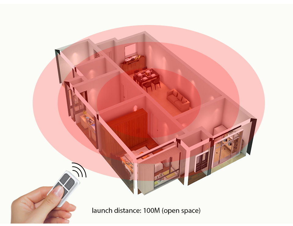 RC531 무선 휴대용 원격 제어 4 버튼 키체인 WI - Home Security Services 리뷰 및 가격
