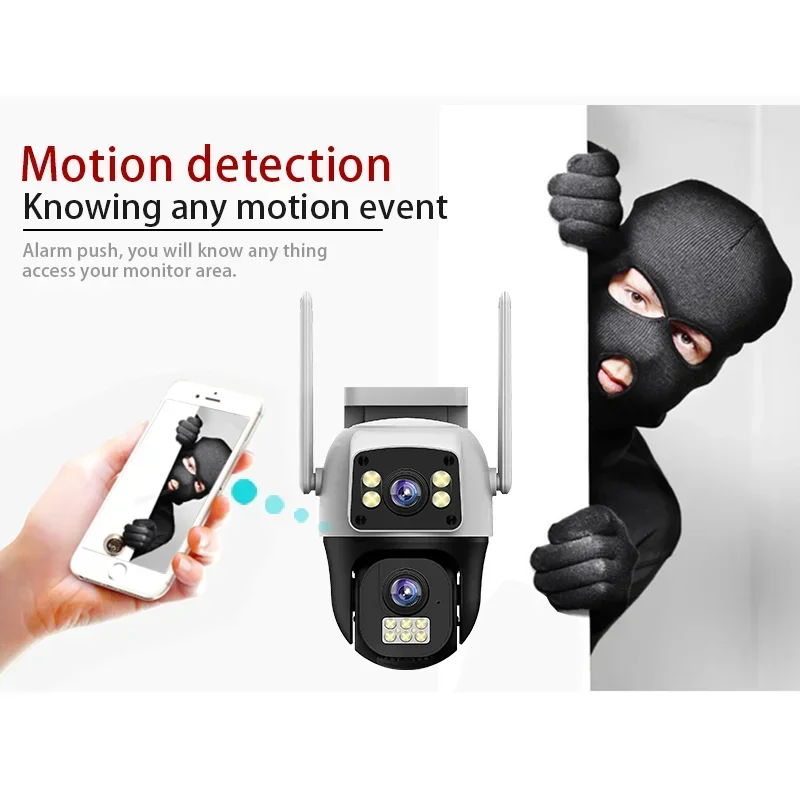 8MP 4K WIFI IP 카메라 PTZ 야외 듀얼 스 - Home Security Ai 리뷰 및 가격