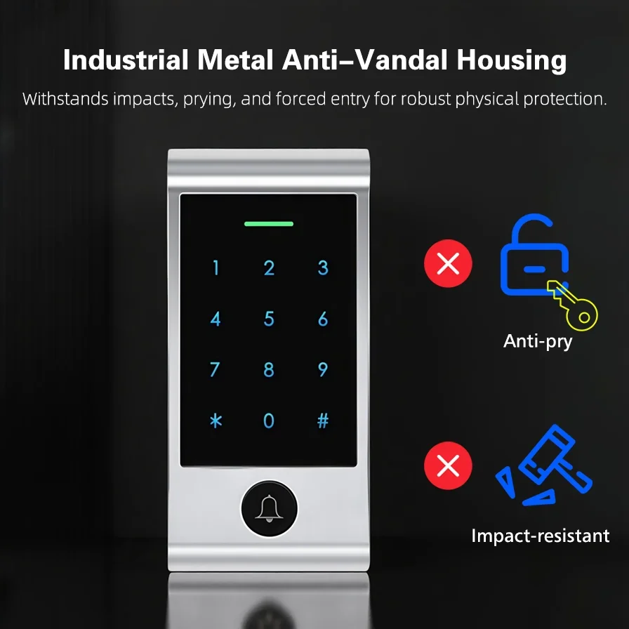 도어벨 버튼이 있는 고급 WIFI 원격 제어 터치 키패 - Home Security Locks For Doors 리뷰 및 가격