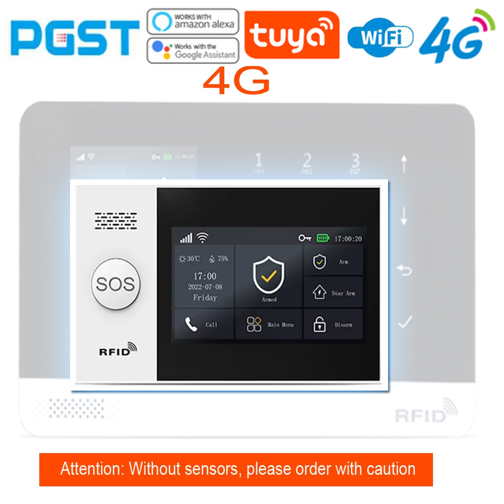 PG-107 Tuya 4G 홈 보안 경보 시스템 호스트 - Sim Gsm Alarm 리뷰 및 가격