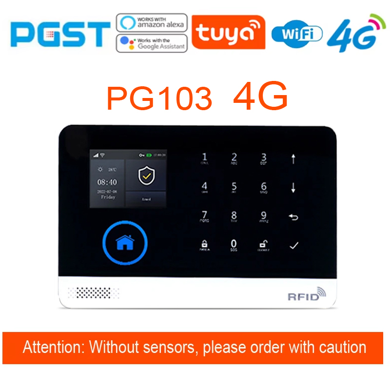 PG-107 Tuya 4G 홈 보안 경보 시스템 호스트 - Sim Gsm Alarm 리뷰 및 가격