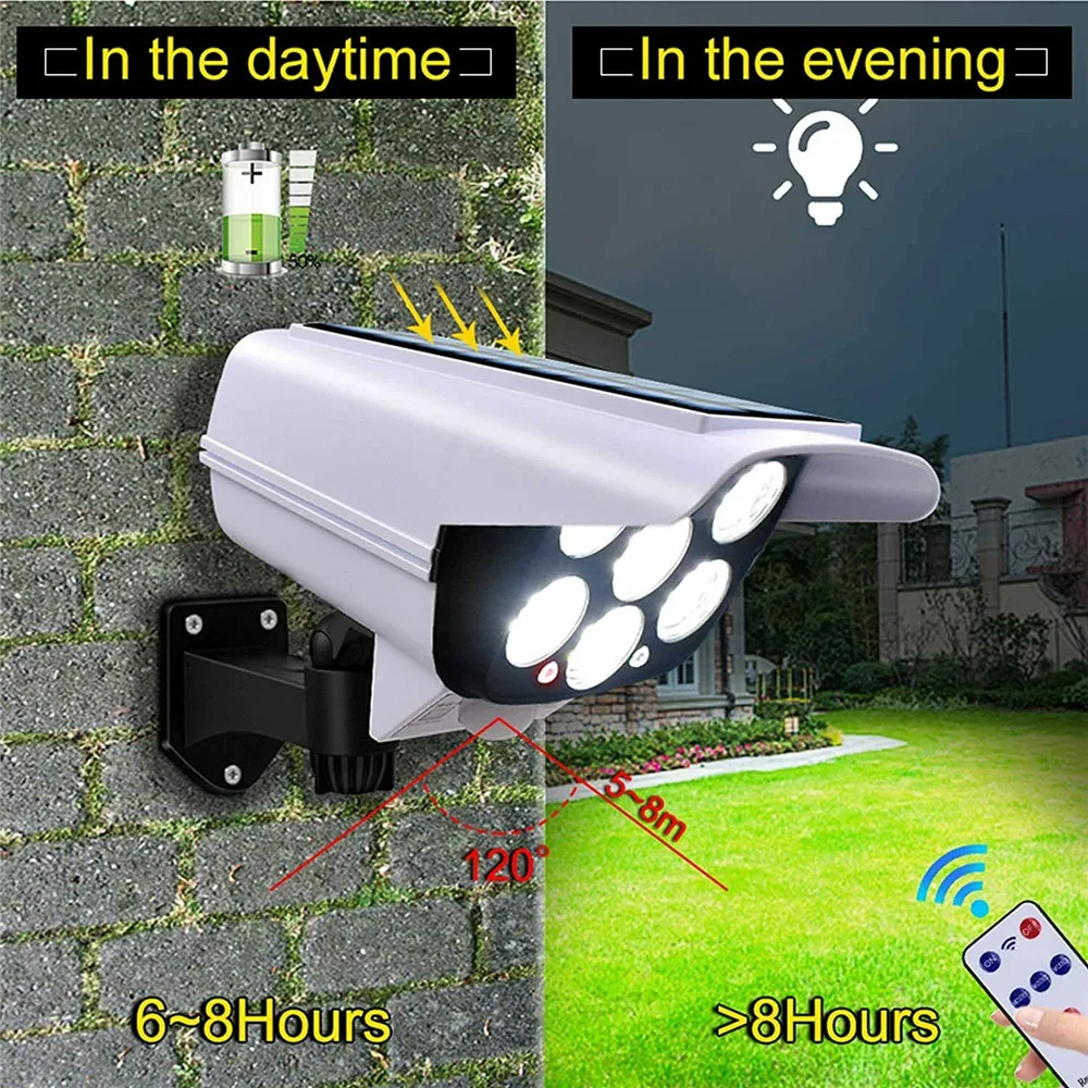 야외 태양 빛 모션 센서 보안 더미 카메라 무선 홍수  - Home Security Outdoor 리뷰 및 가격