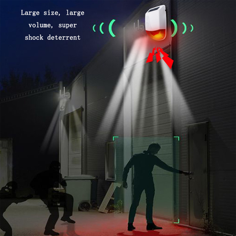 야외용 433MHz 무선 방수 스마트 청각 및 시각 경 - Alarm Siren Outdoor 리뷰 및 가격
