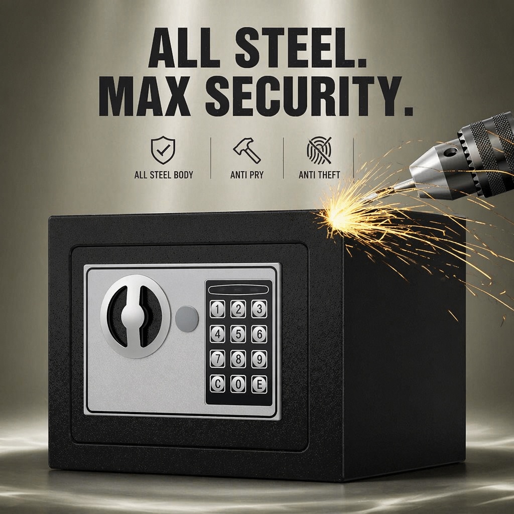 올스틸 전자 디지털 키패드 금고, 이중 비밀번호 키 잠 - Home Security Services 리뷰 및 가격