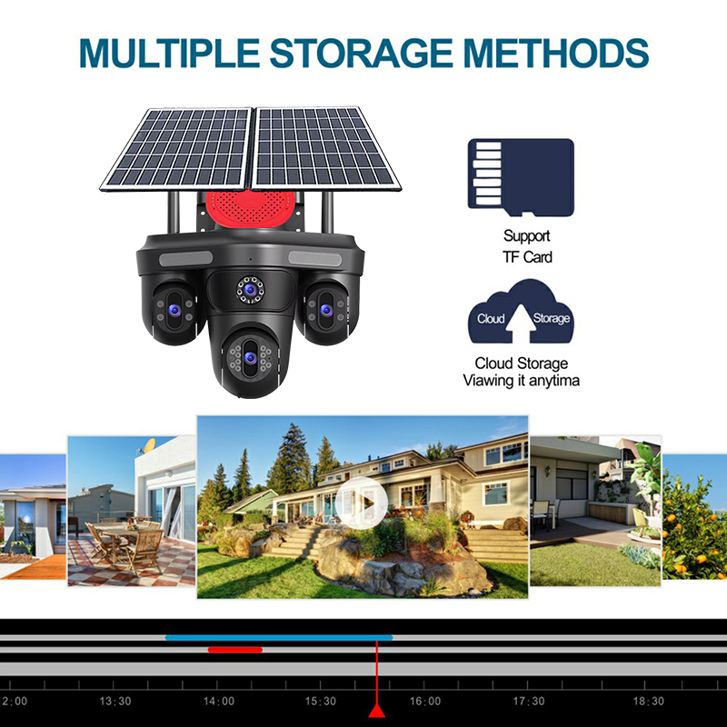 슈캠 PTZ 야외 20MP HD 홈 보안 태양광 카메라 - Home Security Online 리뷰 및 가격