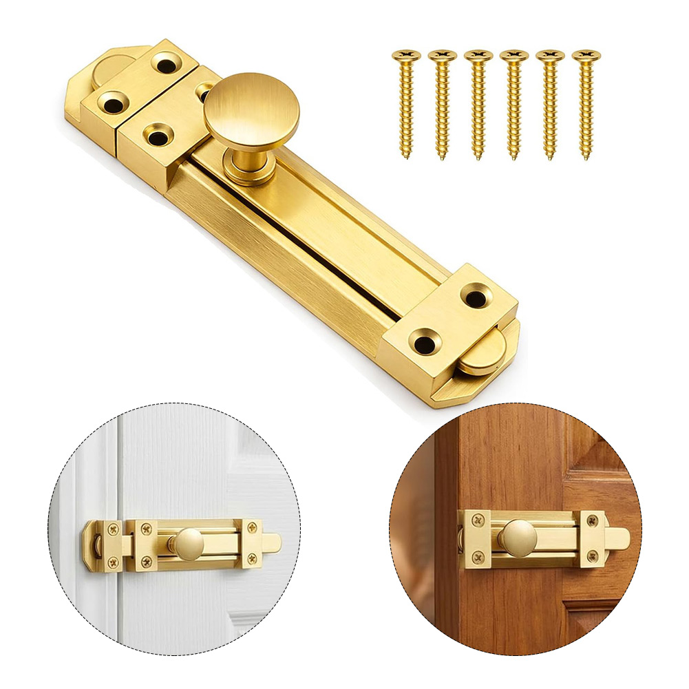 5인치 황동 슬라이딩 도어 잠금 장치, 가정용 욕실 캐 - Home Security Locks For Doors 리뷰 및 가격