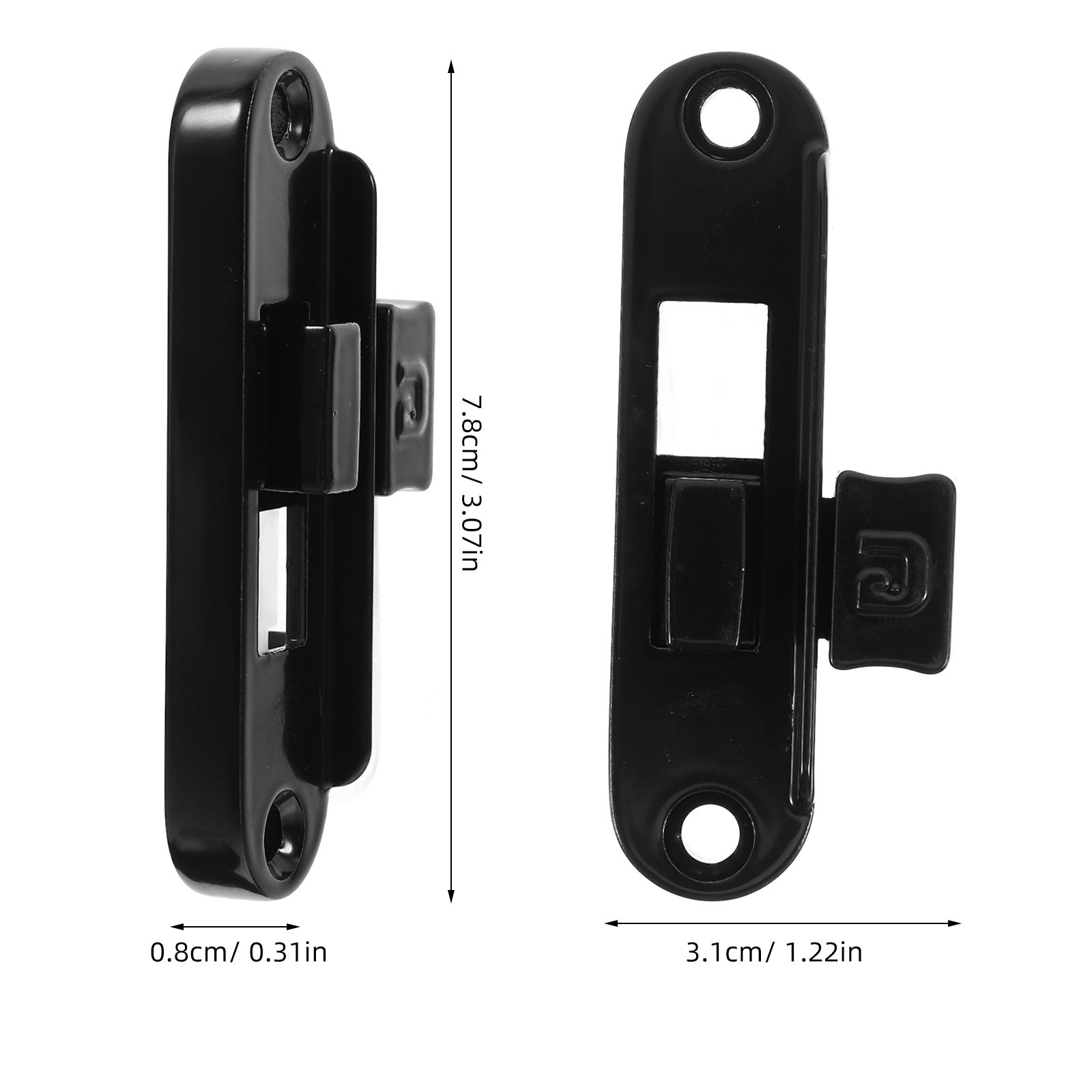 슬라이딩 윈도우 잠금장치 1세트, 초승달 디자인 금속  - Home Security Locks For Doors 리뷰 및 가격