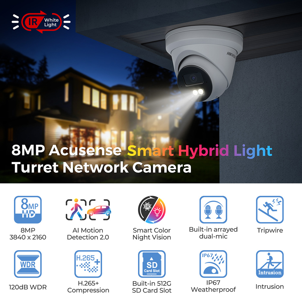 Hikvision DS-2CD2383G2-LI2U 8M - Home Security Online 리뷰 및 가격