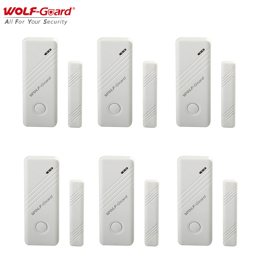 6 x Wolf-Guard 무선 접촉 도어/창 자석 센 - Home Security Diy 리뷰 및 가격
