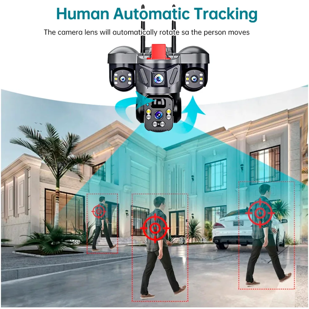 KERUI V380 Pro 야외 PTZ 6MP WIFI - Home Security Services 리뷰 및 가격