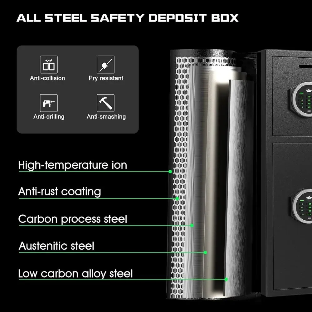 6.0 Cu. LED 조명, 이중 알람, 디지털 키패드 - Home Security Features 리뷰 및 가격