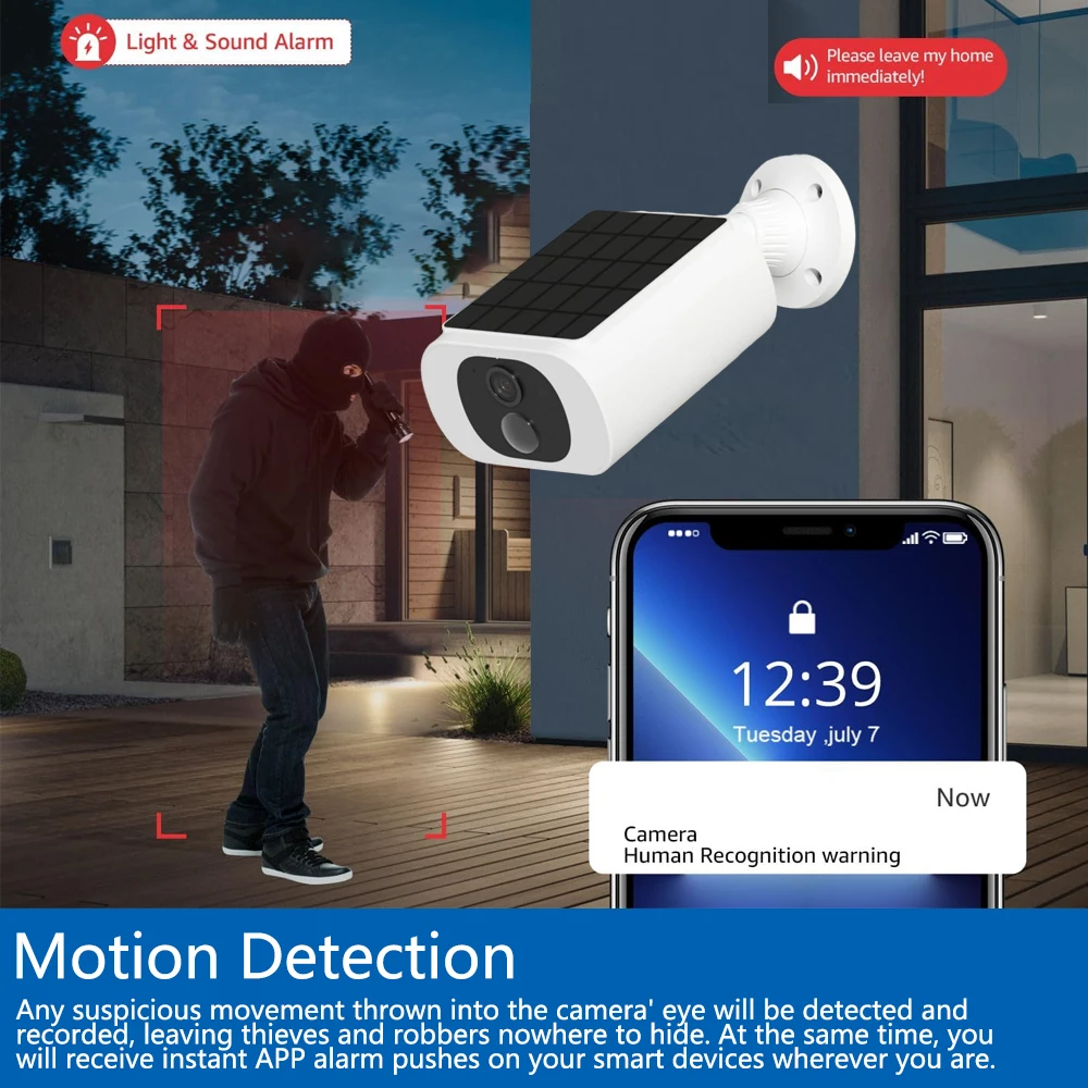Tuya 5MP 태양광 보안 카메라 가정용 무선 야외  - Home Security Services 리뷰 및 가격