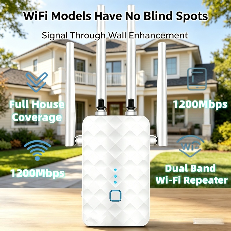 1200Mbps WiFi 리피터 무선 2.4G/5GHz - Home Security Outdoor 리뷰 및 가격