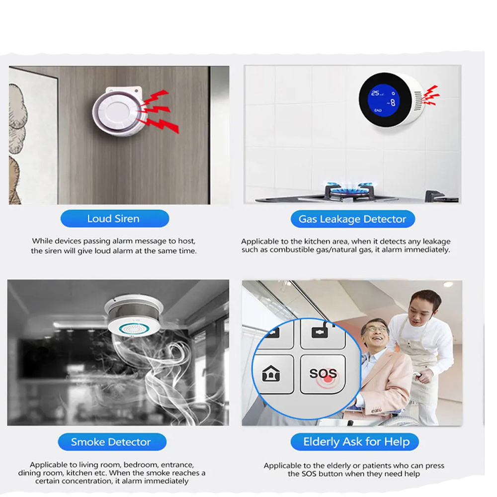 PGST 4G Tuya 스마트 홈 경보 시스템, WiF - Home Security Diy 리뷰 및 가격